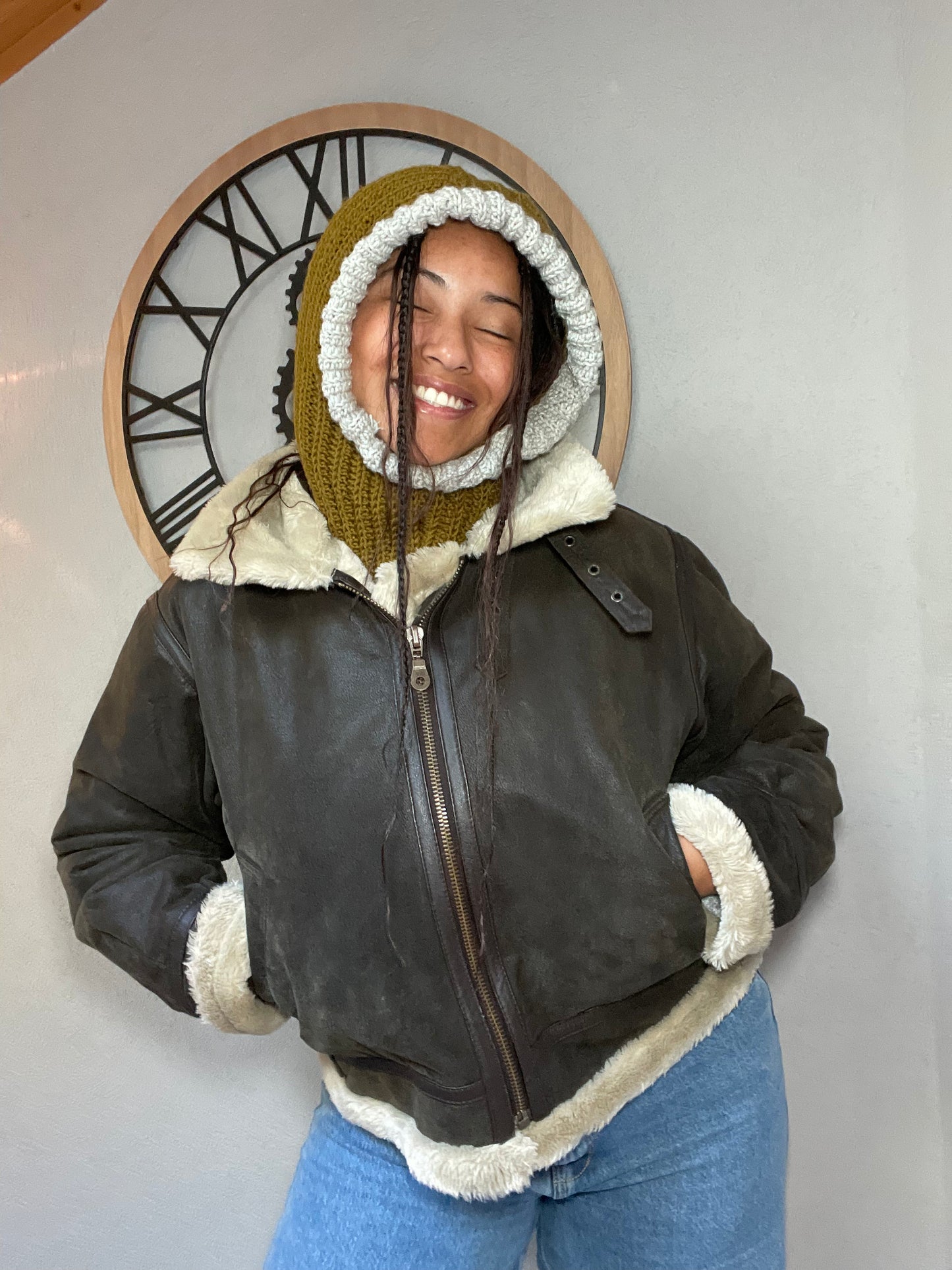 Cagoule Mérinos Bicolore