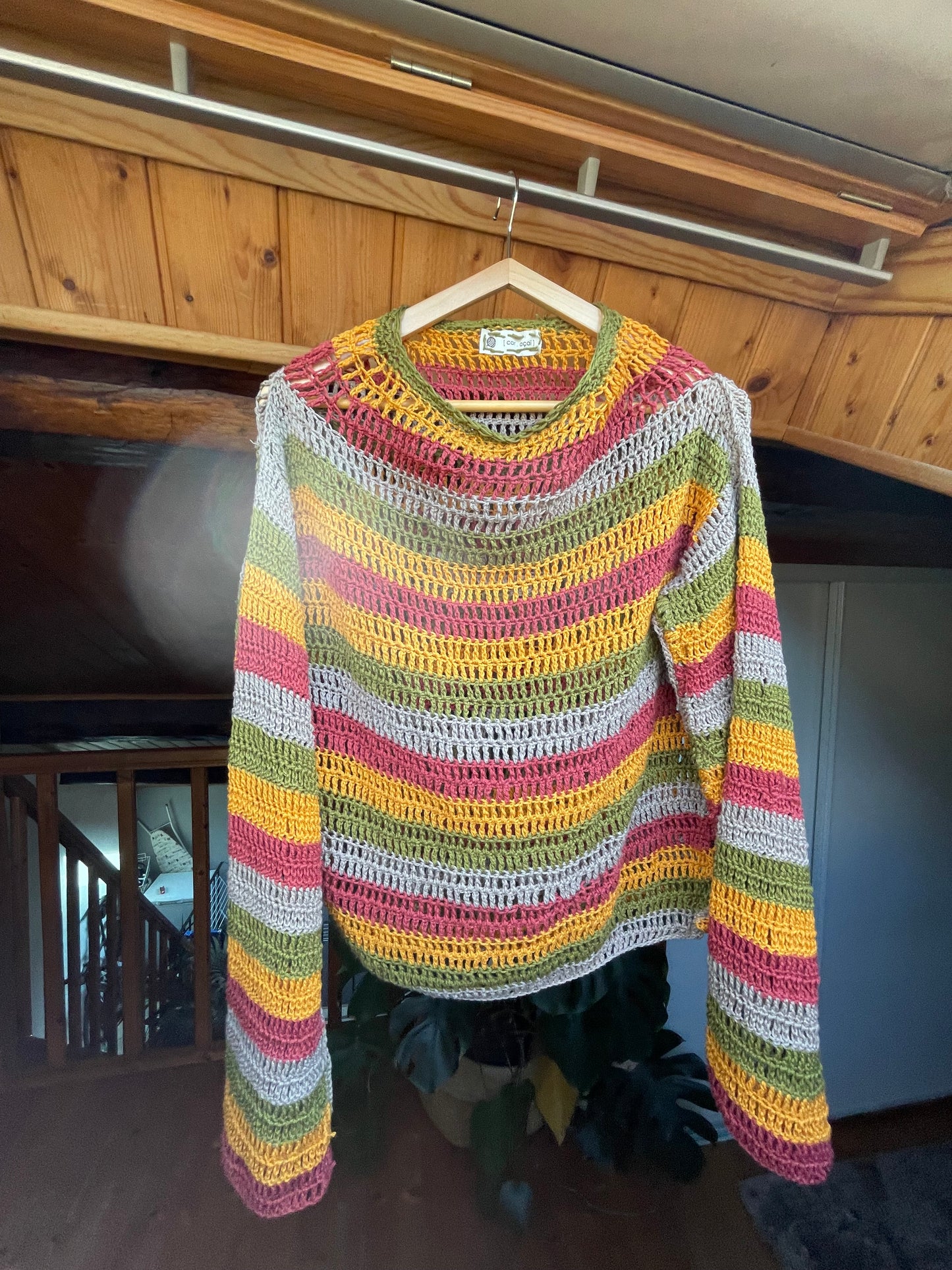 Pull rayé sur mesure