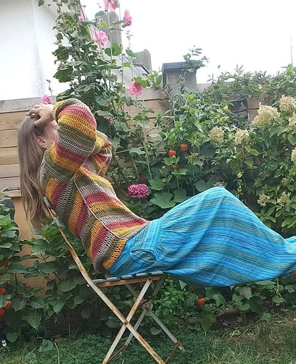 Pull rayé sur mesure