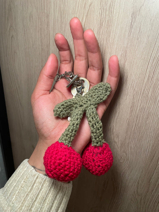 Porte-clé cerise