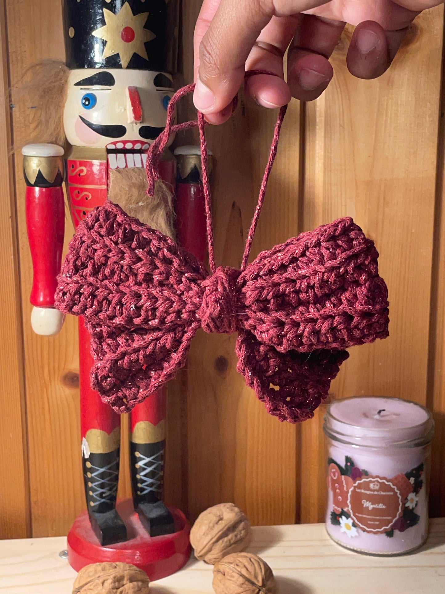 Déco de Noël Noeud Ruban